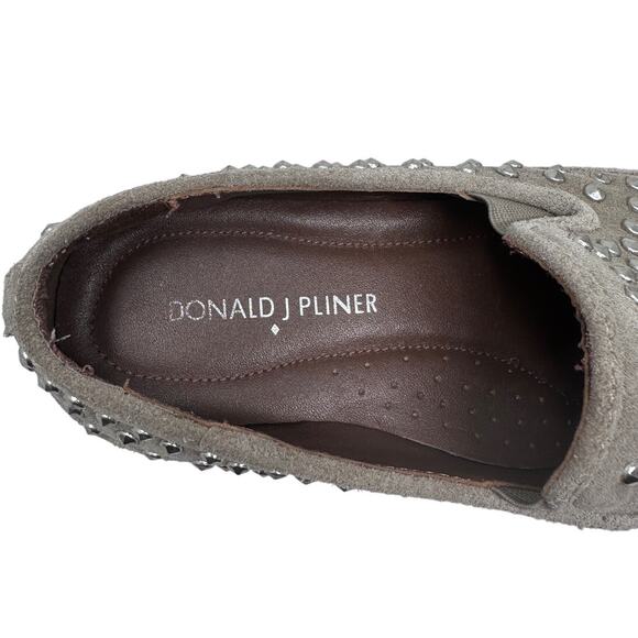 DONALD J PLINER Gray studded gray slip on sneaker size 7.5 - Picture 3 of 10